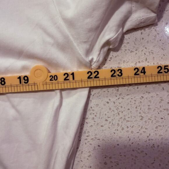 Tomorrow’s Laundry White Crewneck Tee Mens Large Cotton Elevated Premium Basics - Picture 6 of 7